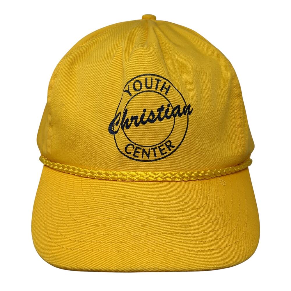 Youth Christian Center Snapback 5 Panel Cap Yellow One Size Adjustable Nissun